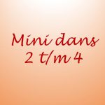 Minidans 2-4 jaar | Woensdag 15.00u - 15.45u